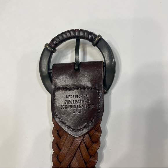Braided Brown Leather Belt Women’s 40” length. Pre-owned - Picture 5 of 7